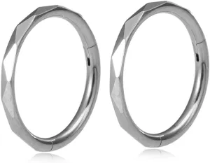 2Pcs 16G Stainless Steel Hoop Lip Rings Nose Rings Septum Rings Conch Helix Cartilage Earrings Universal Hoops Body Piercing Jewelry for Women Men