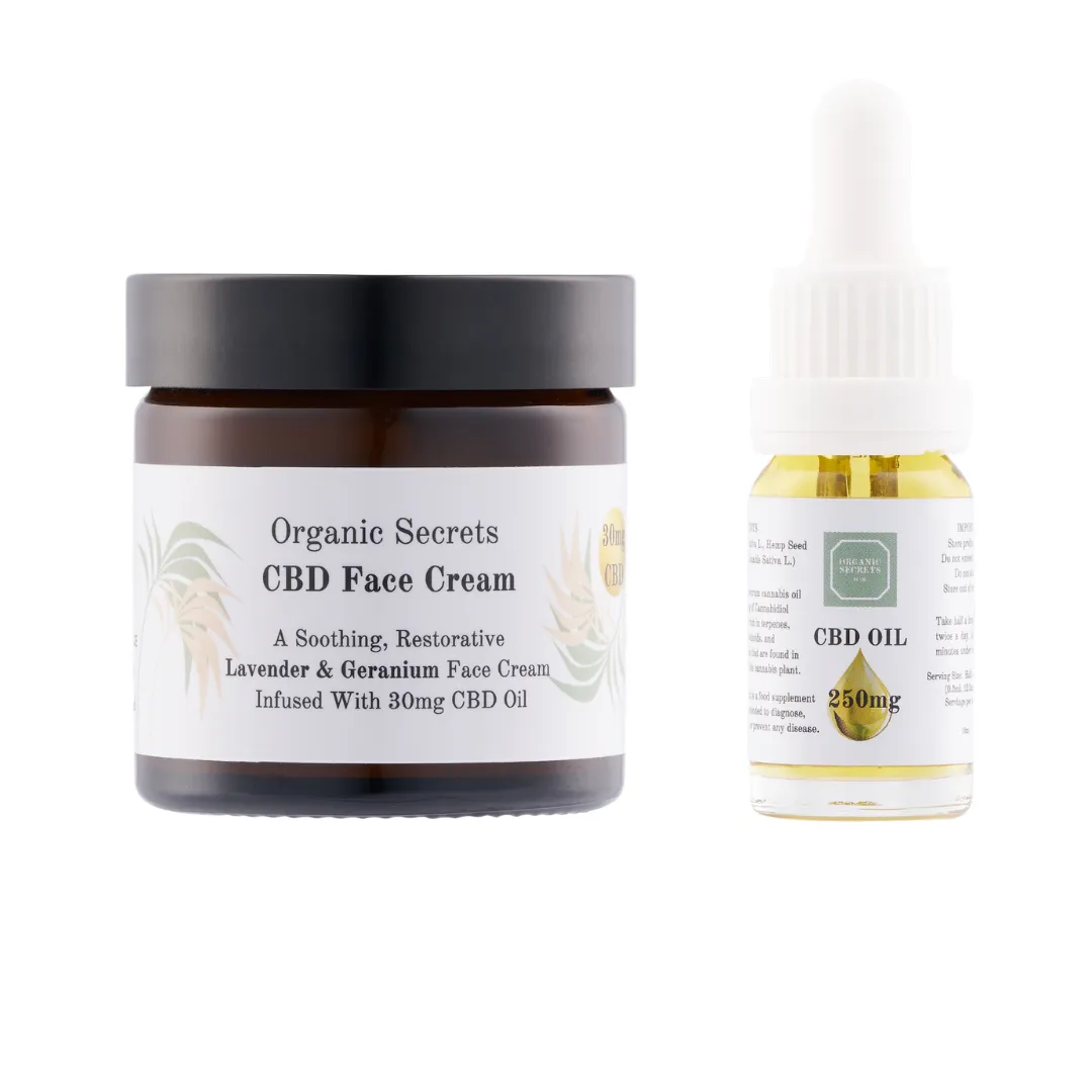 30mg CBD Face Cream & 250mg CBD Oil | Perfect Partners