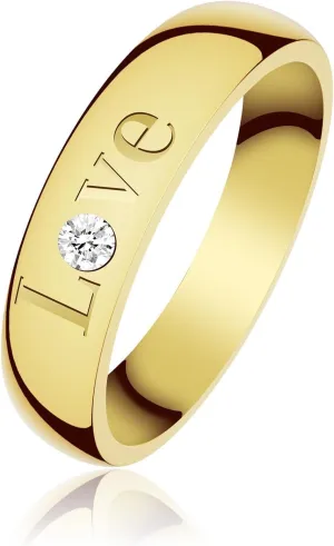 4mm love Wedding Band Ring for Men Women ,18K Gold Plated rings for women,friendship birthday gifts for women,stainless steel rings, jewelry rings,women's rings,cubic zirconia ring,Promise Ring
