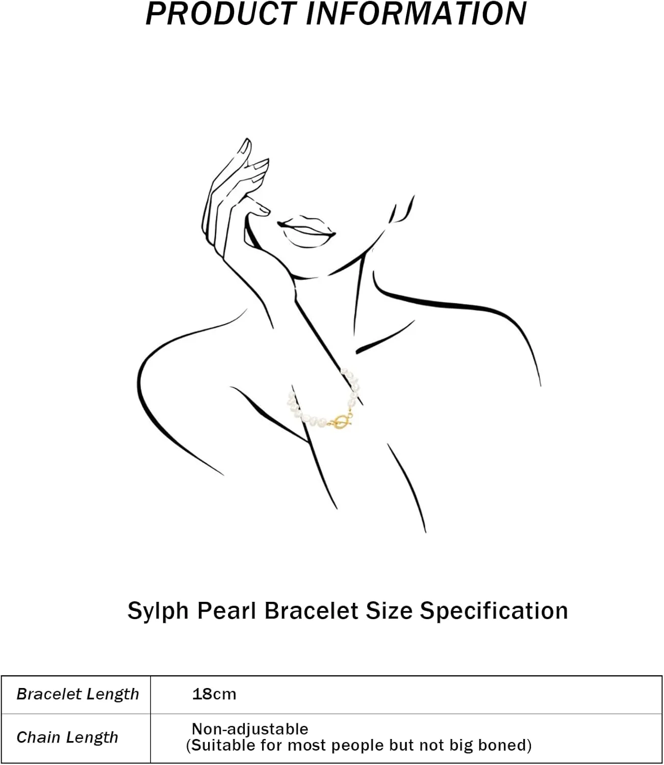 6-7mm White Freshwater Cultured Pearl Bracelet for Women Baroque Link Chain Bracelet Stretch Bridesmaid Pearl Bracelet Jewery Gift