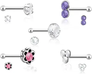 925 Sterling Silver Nose Hoops - Lightweight, Nickel & Lead-Free Piercing Rings - Stylish & Cute Jewelry for Women