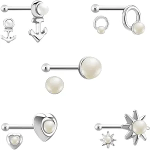 925 Sterling Silver Nose Hoops - Lightweight, Nickel & Lead-Free Piercing Rings - Stylish & Cute Jewelry for Women