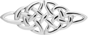Alexander Castle 925 Sterling Silver Brooch for Women Celtic Brooch Pin with Jewelry Gift Box - 48mm x 18mm