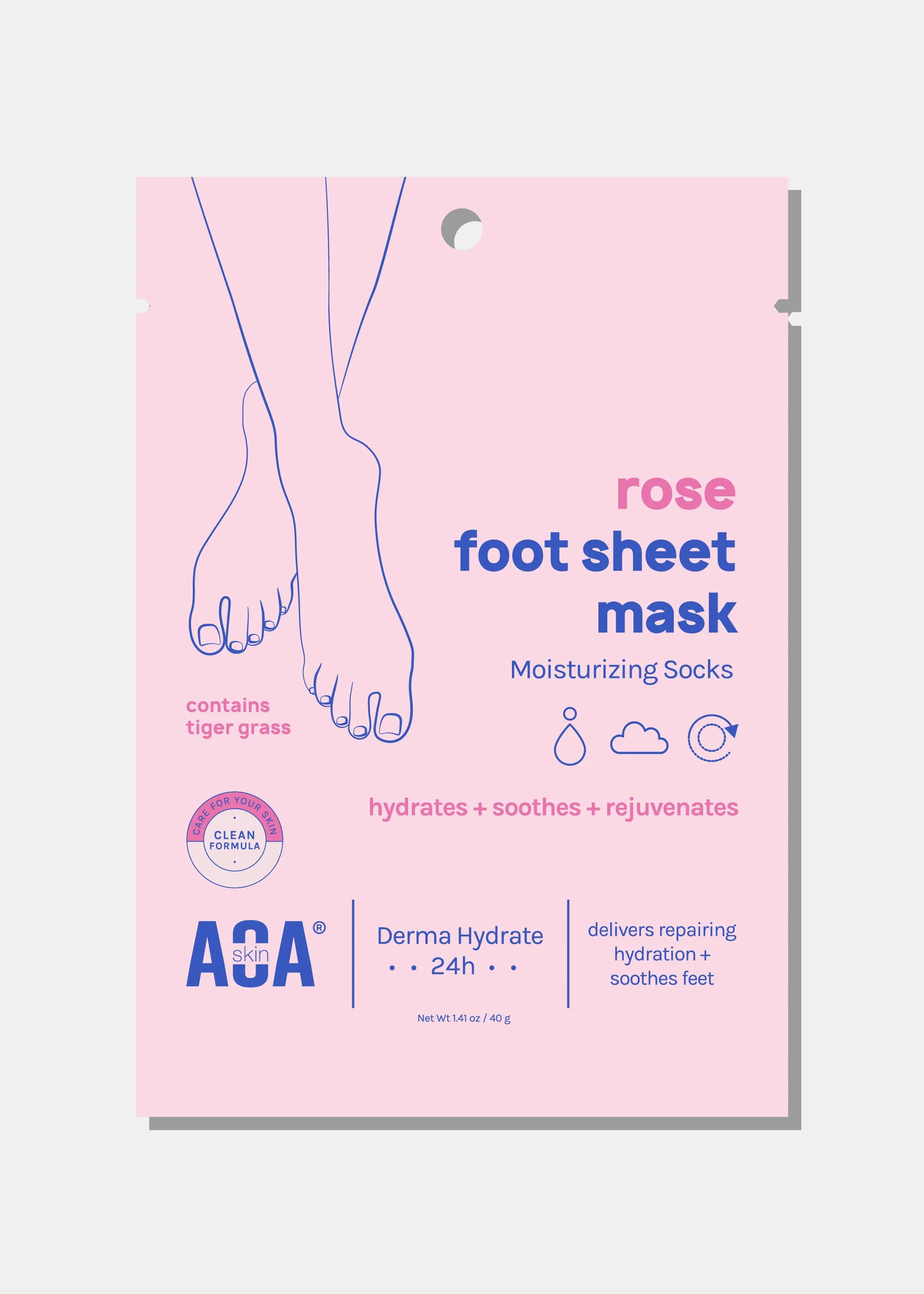 AOA Skin Rose Foot Sheet Mask