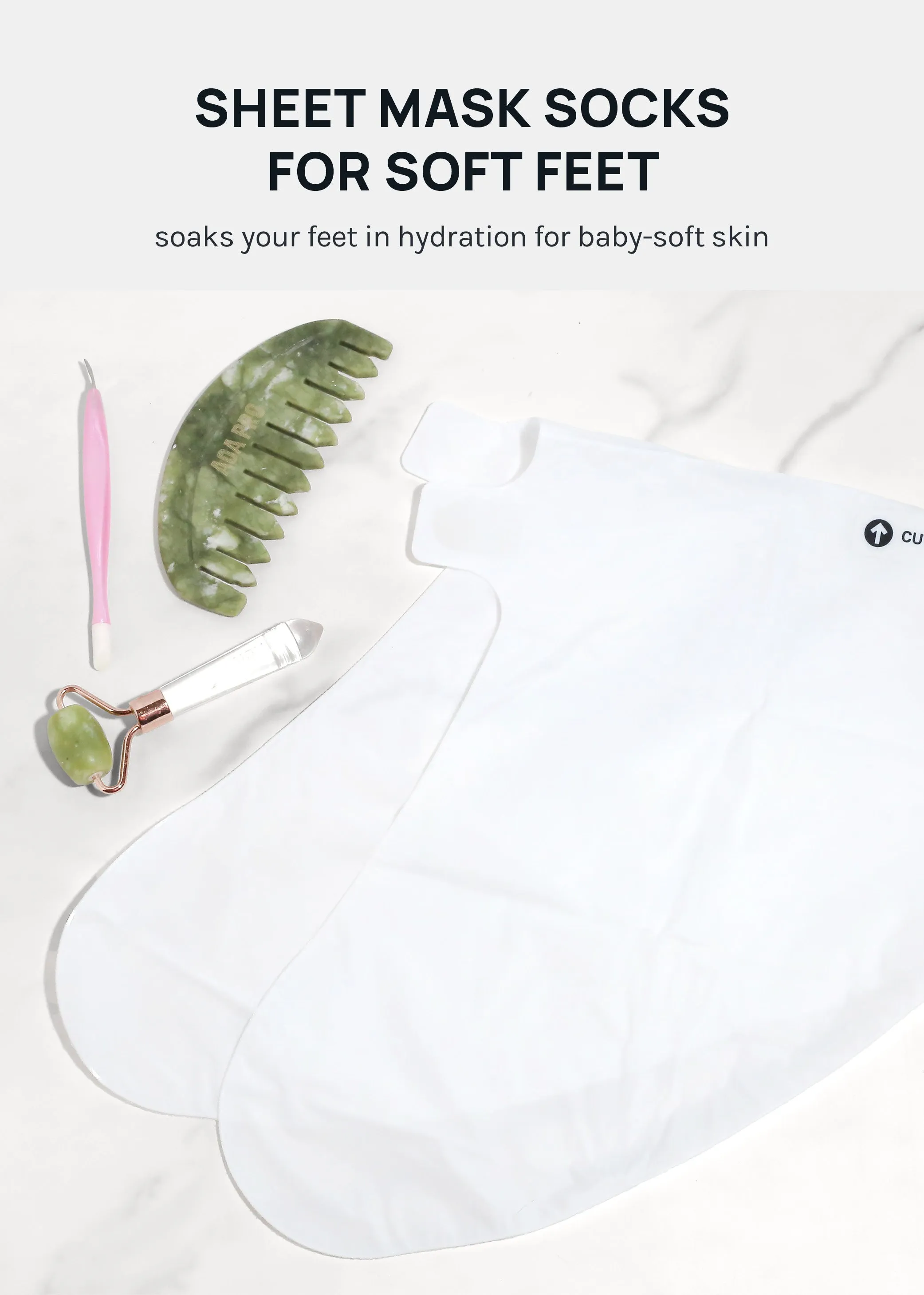 AOA Skin Rose Foot Sheet Mask