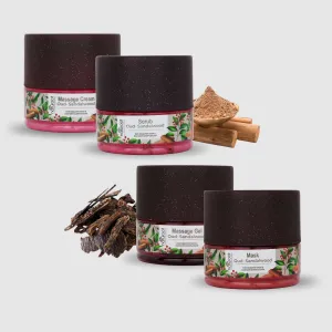 Arebian Oud Massage Cream with Scrub, Gel and Mask