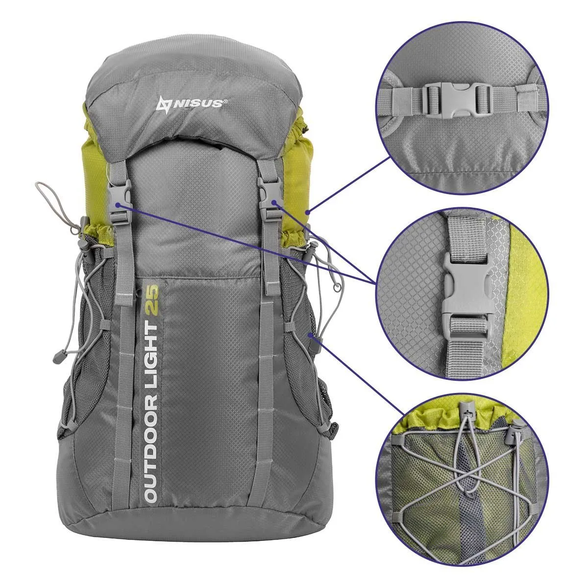 Backpack School Bag with Collapsible Silicone Water Bottle - Back to School Set for Girl