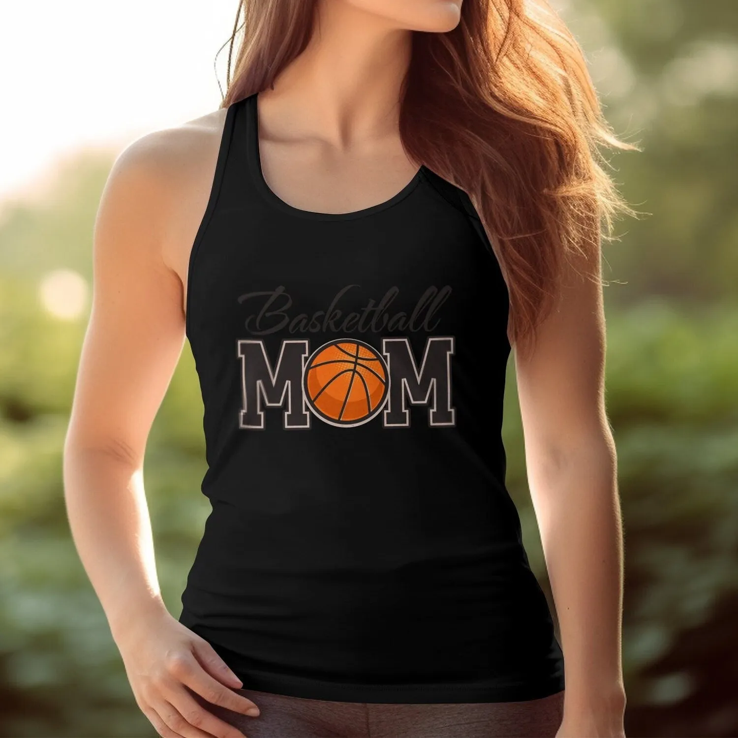 Basketball Mom T-Shirt, Sports Parent Supportive Tee, Casual Game Day Apparel, Mother's Hoops Fan Gift, Mother's Tank Top, Game Sweatshirt
