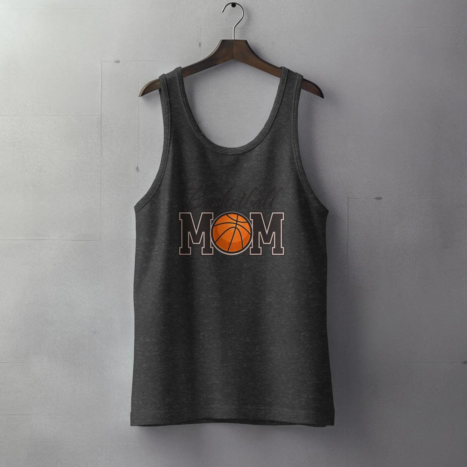 Basketball Mom T-Shirt, Sports Parent Supportive Tee, Casual Game Day Apparel, Mother's Hoops Fan Gift, Mother's Tank Top, Game Sweatshirt