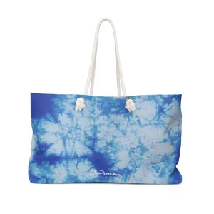 Blue Tie Dye Weekender Bag