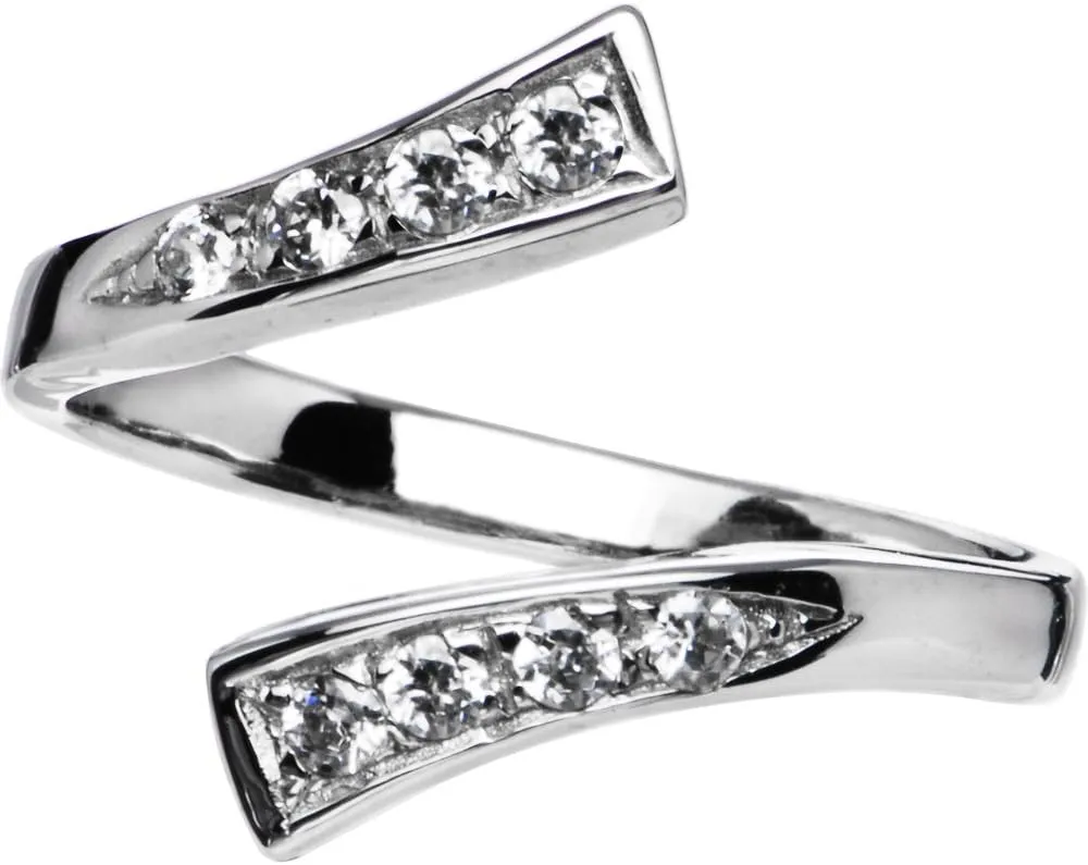 Body Candy 925 Sterling Silver Cubic Zirconia Classic Wrap Toe Ring