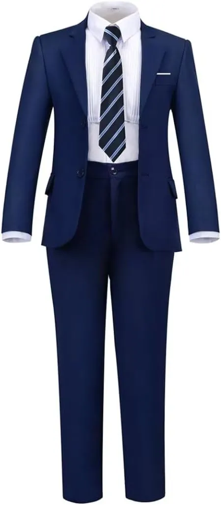Boys Formal Suit Set Complete Outfit Slim Fit Tuxedo for Boy