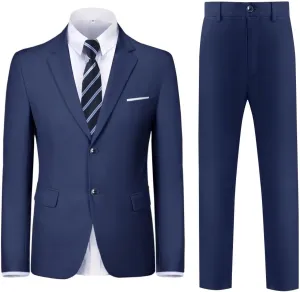 Boys Formal Suit Set Complete Outfit Slim Fit Tuxedo for Boy