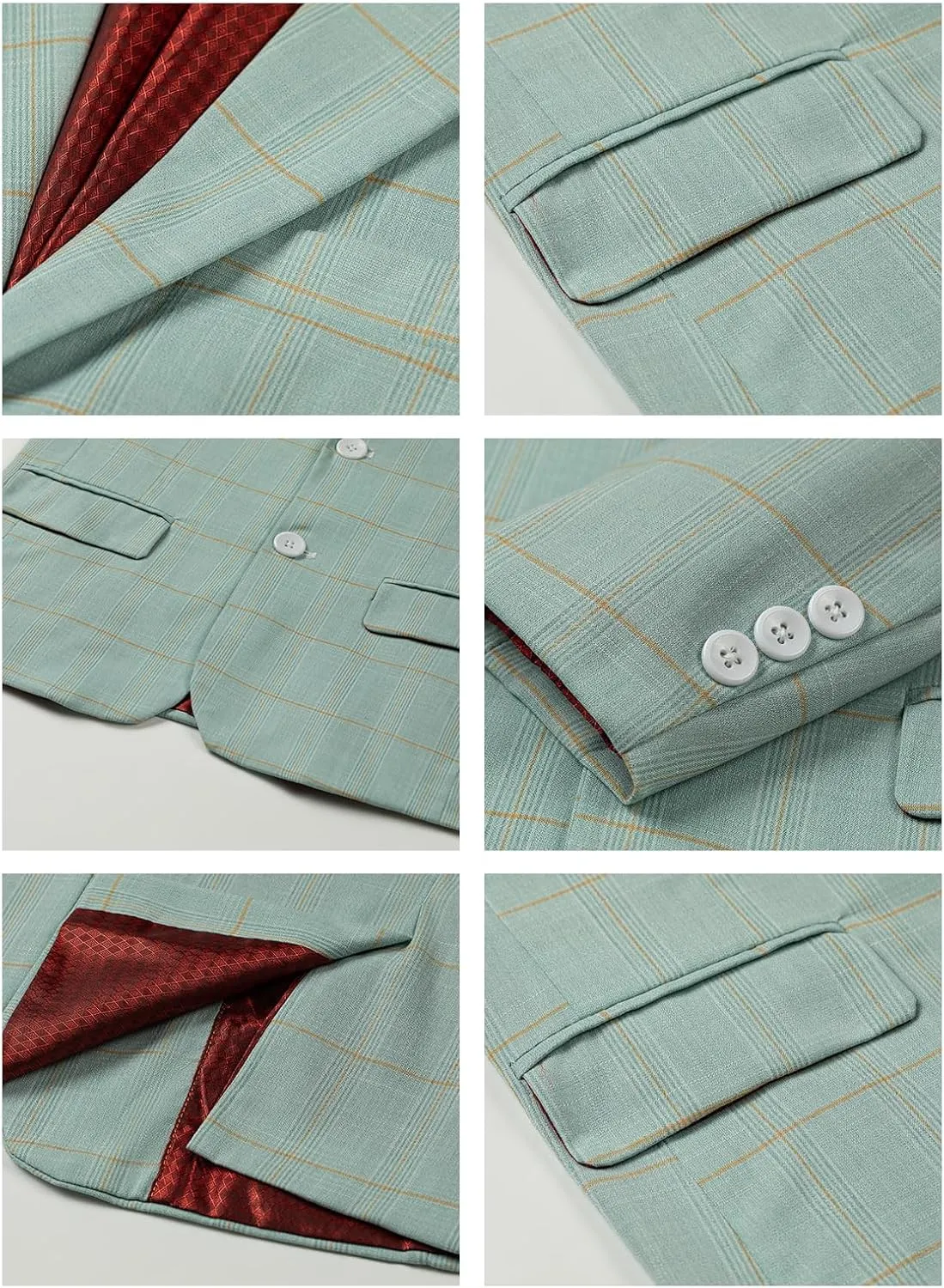 Boys Suits 3 Piece Slim Fit Suit Set Dresswear Ring Bearer Outfit for Boy
