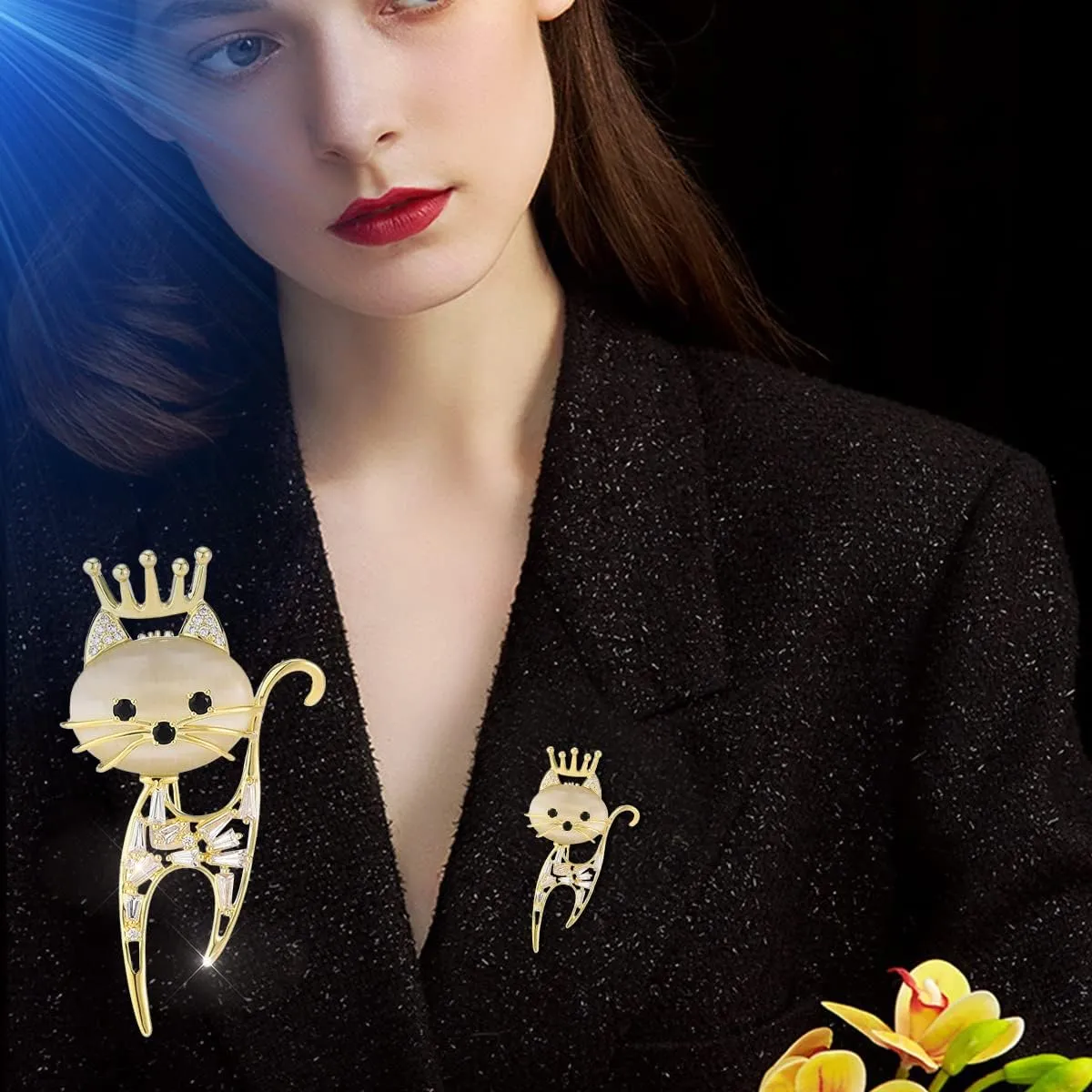 Brooches And Pins For Women Fashion Elegant Flower Broches Lady Costume Jewelry Brooch Pins