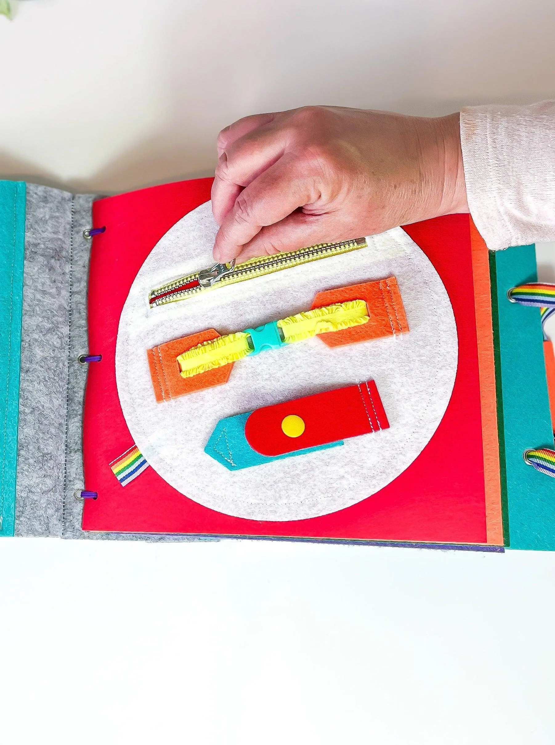 Buckle Quiet Book Page