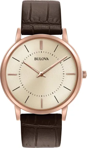 Bulova Classic Quartz Mens Watch, Stainless Steel