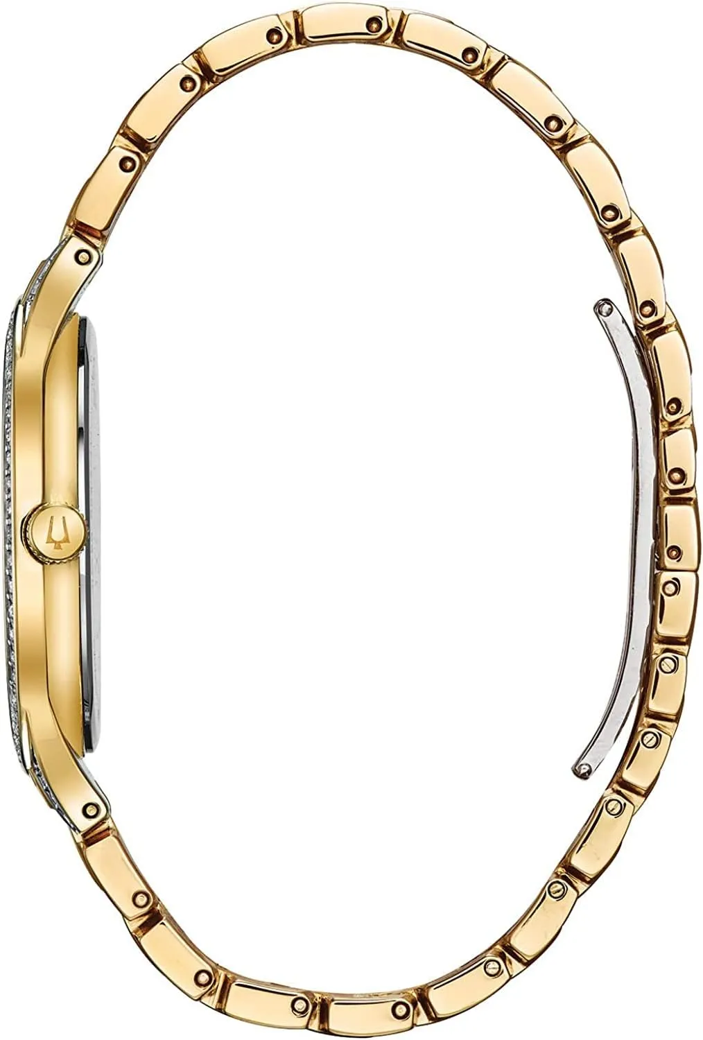 Bulova Crystal Pave 3-Hand Quartz Slim Case Watch