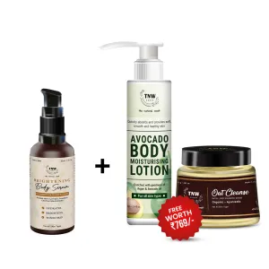 BUY BODY BRIGHTENING SERUM, GET OAT CLEANSE   AVOCADO BODY LOTION FREE