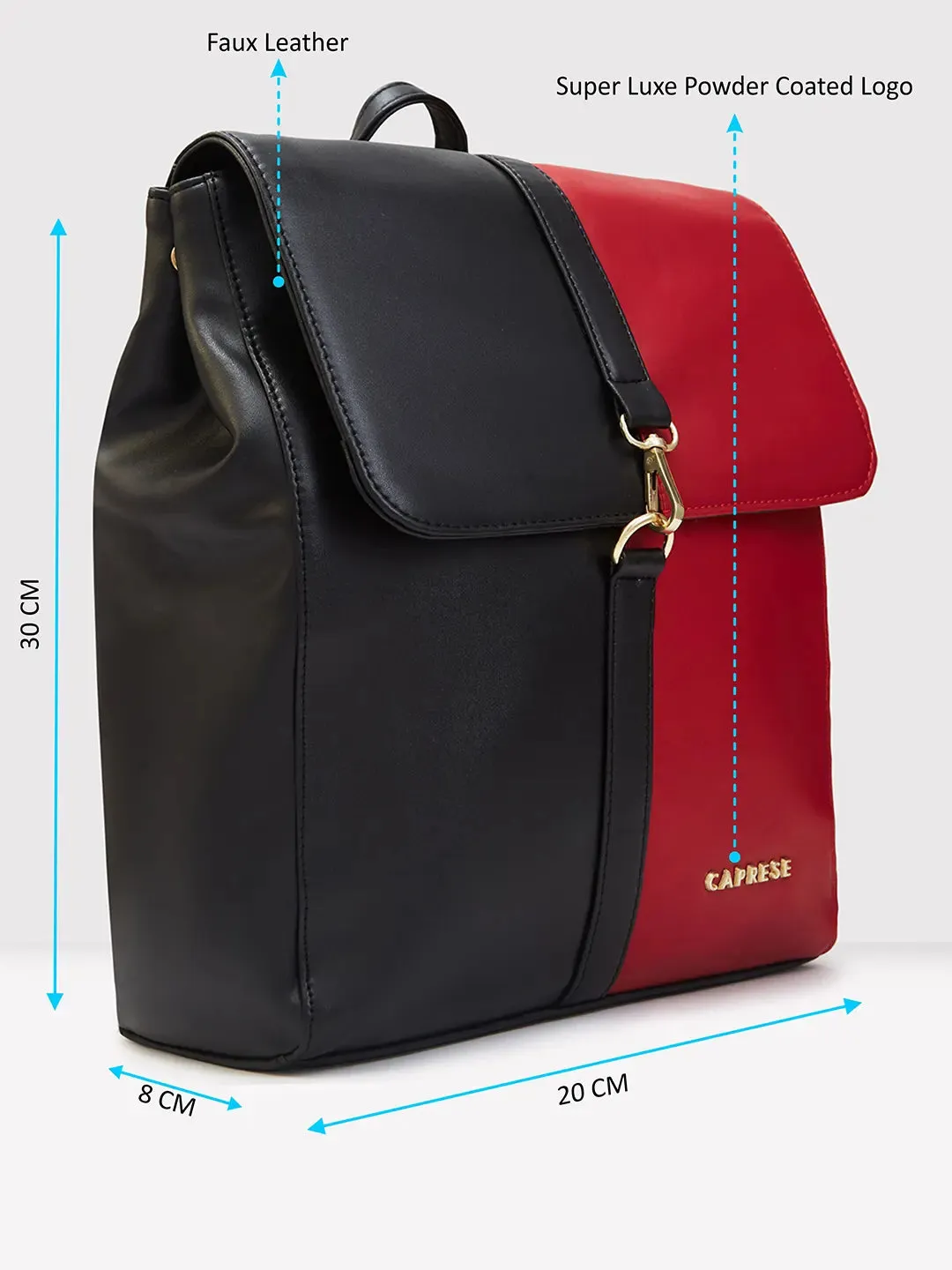 Caprese Lizzy Backpack Medium Black