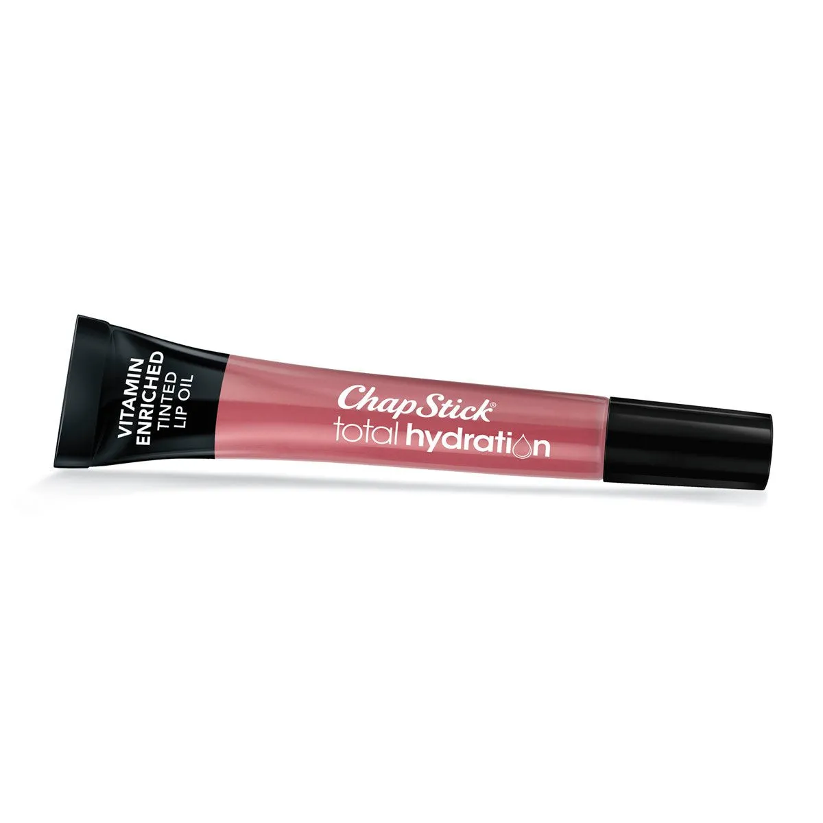 ChapStick Total Hydration Vitamin Enriched Subtle Pink Tinted Lip Oil Tube, Lip Care -0.24 Oz