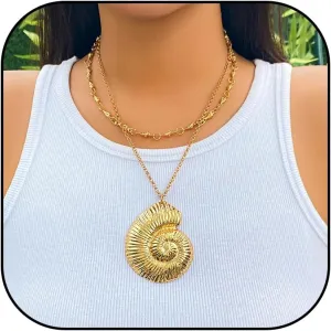 choice of all Beach Starfish Seashell Necklace Adjustable Chain Lightweight Jewelry for Women Summer Vacation Beach Vacation Essentials