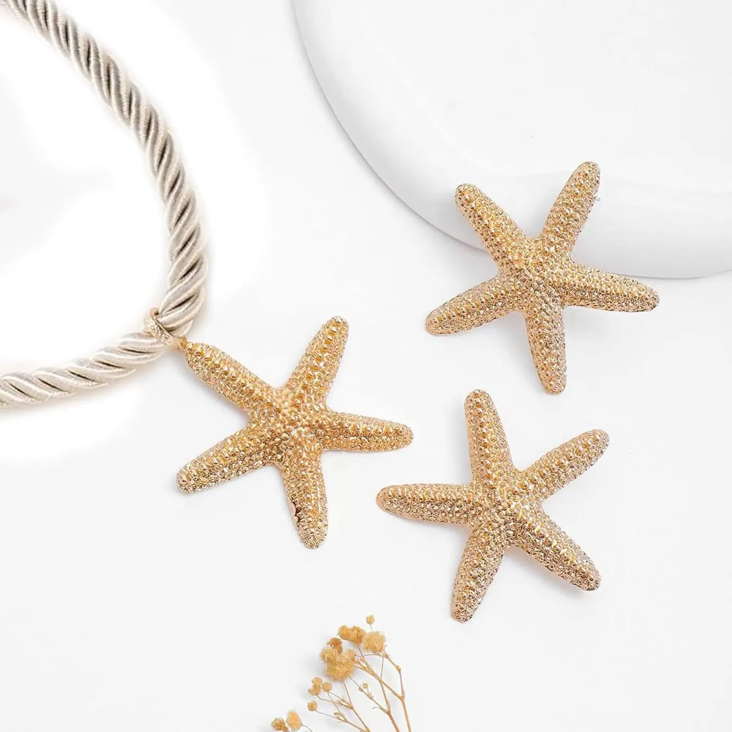 choice of all Beach Starfish Seashell Necklace Adjustable Chain Lightweight Jewelry for Women Summer Vacation Beach Vacation Essentials