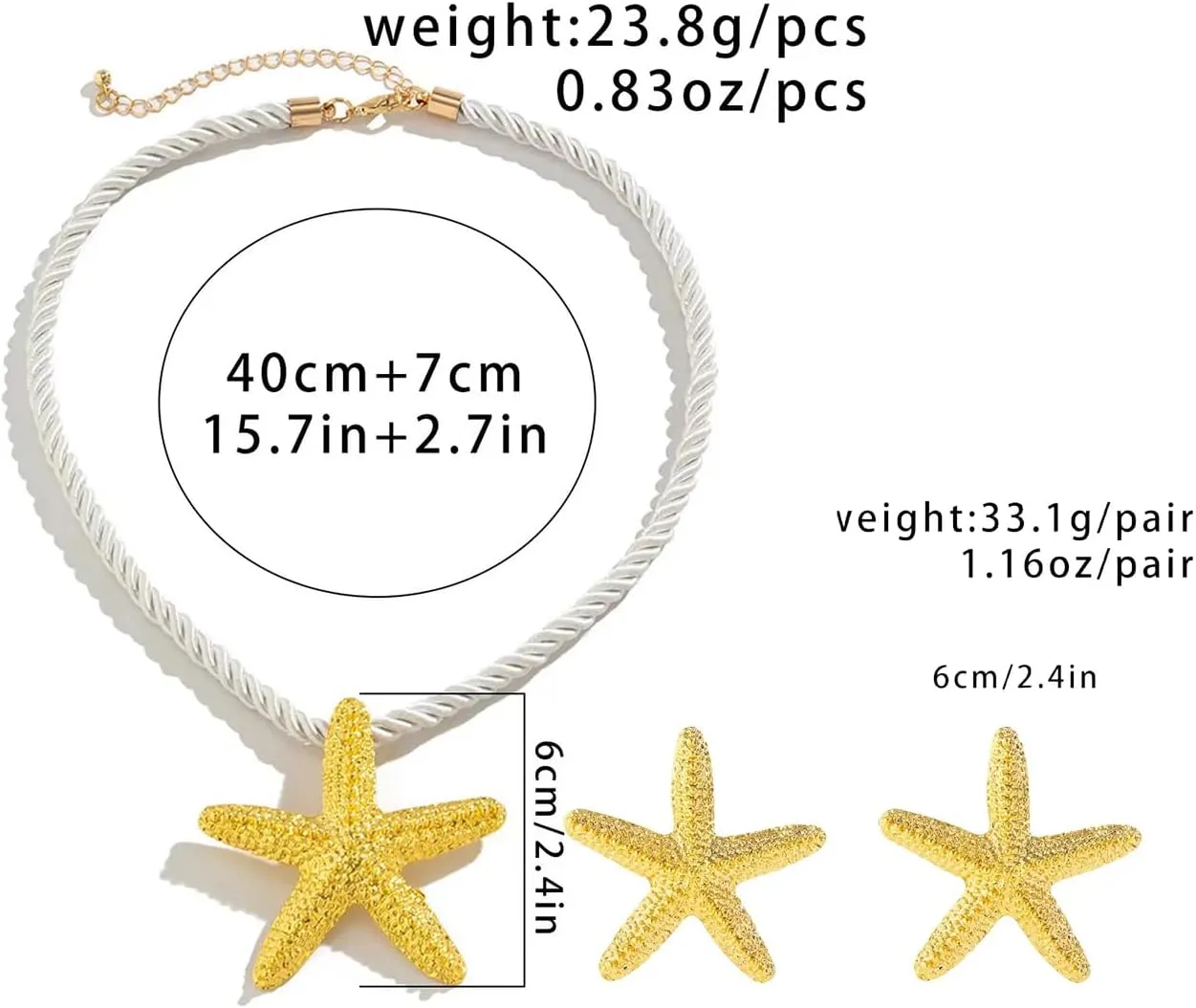 choice of all Beach Starfish Seashell Necklace Adjustable Chain Lightweight Jewelry for Women Summer Vacation Beach Vacation Essentials