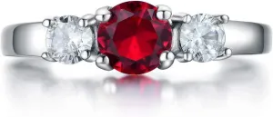 Classic Birthstone Rings for Girls Women Size 1-10 Cubic Zirconia Stainless Steel Birthday Mother's Ring Daughter Gifts Dainty Ring Jewelry