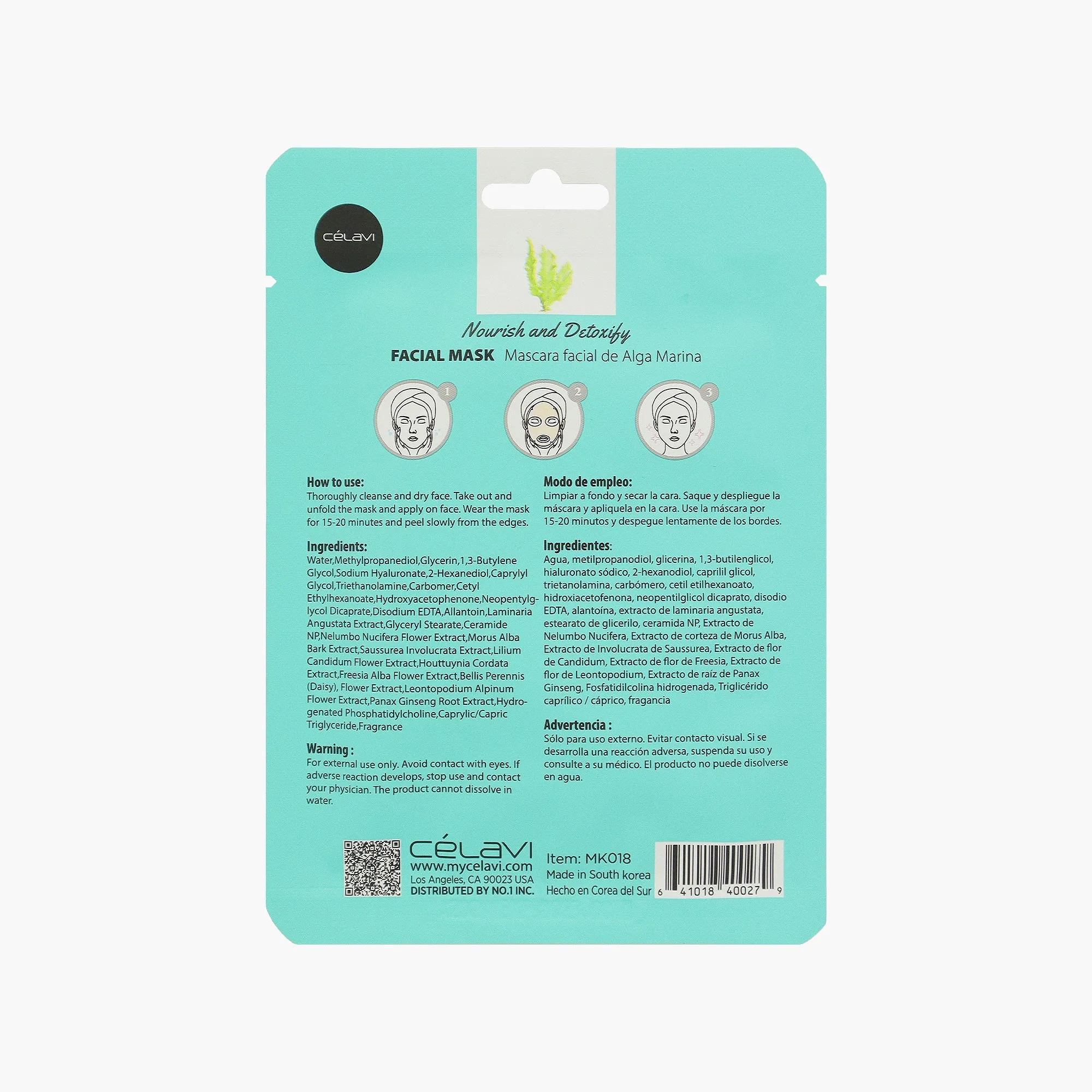 CÉLAVI MASK PACK SEAWEED