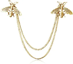 Collar Chain Lapel Pin for Men Brooches and Pins for Women Collar Pins for Sambas Pin for Men Business Suit Collar Bar Pin Jewelry Gifts for Men
