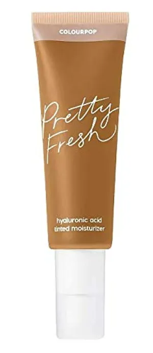 ColourPop Pretty Fresh Hyaluronic Acid Tinted Moisturizer. Hydrating, Oil Free, Lightweight Coverage, Evens Skintone. 1.45 Oz. Dark 18 W (Warm Toned). 1 Pack.