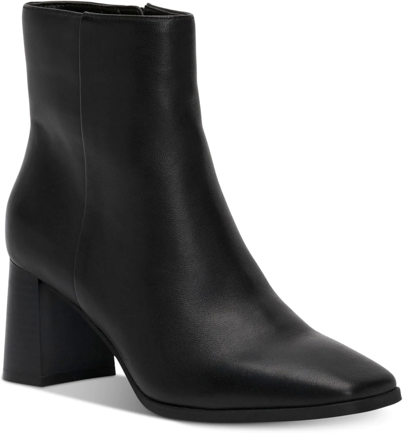Cufflinks Inc. Womens Dasha Leather Square Toe Booties, Black, 12 Medium