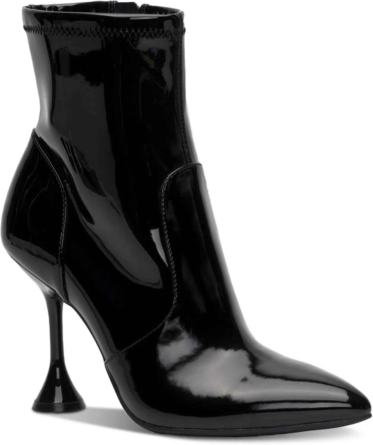 Cufflinks Inc. Womens Ibrina Faux Leather Pointed Toe Ankle Boots, Black, 8 Medium