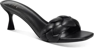 Cufflinks Inc. Women's Parker Woven Open Toe Heels Medium - Black, 9.5