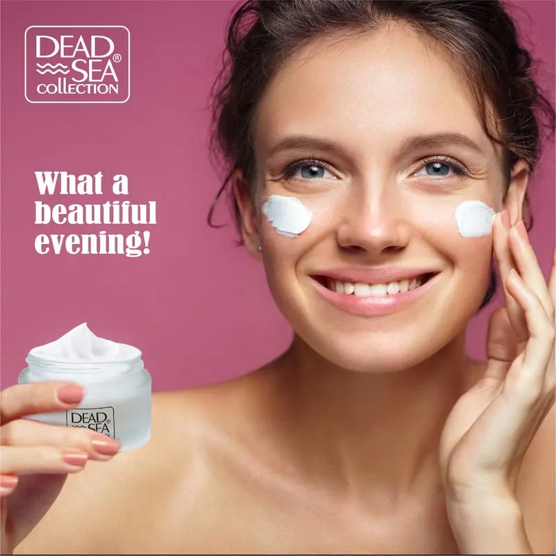 Dead Sea Collection Anti-Wrinkle Night Cream for Face with Retinol and Sea Minerals - Nourishing and Moisturizer Face Cream (1.69 fl.oz)