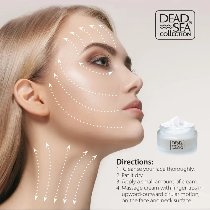Dead Sea Collection Anti-Wrinkle Night Cream for Face with Retinol and Sea Minerals - Nourishing and Moisturizer Face Cream (1.69 fl.oz)