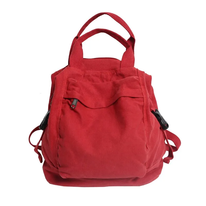 deanwangkt School Bag Student Shoulders Large Capacity Khaki Backpack Fashion Canvas Backpacks Female College Teen Computer Bag Mochila