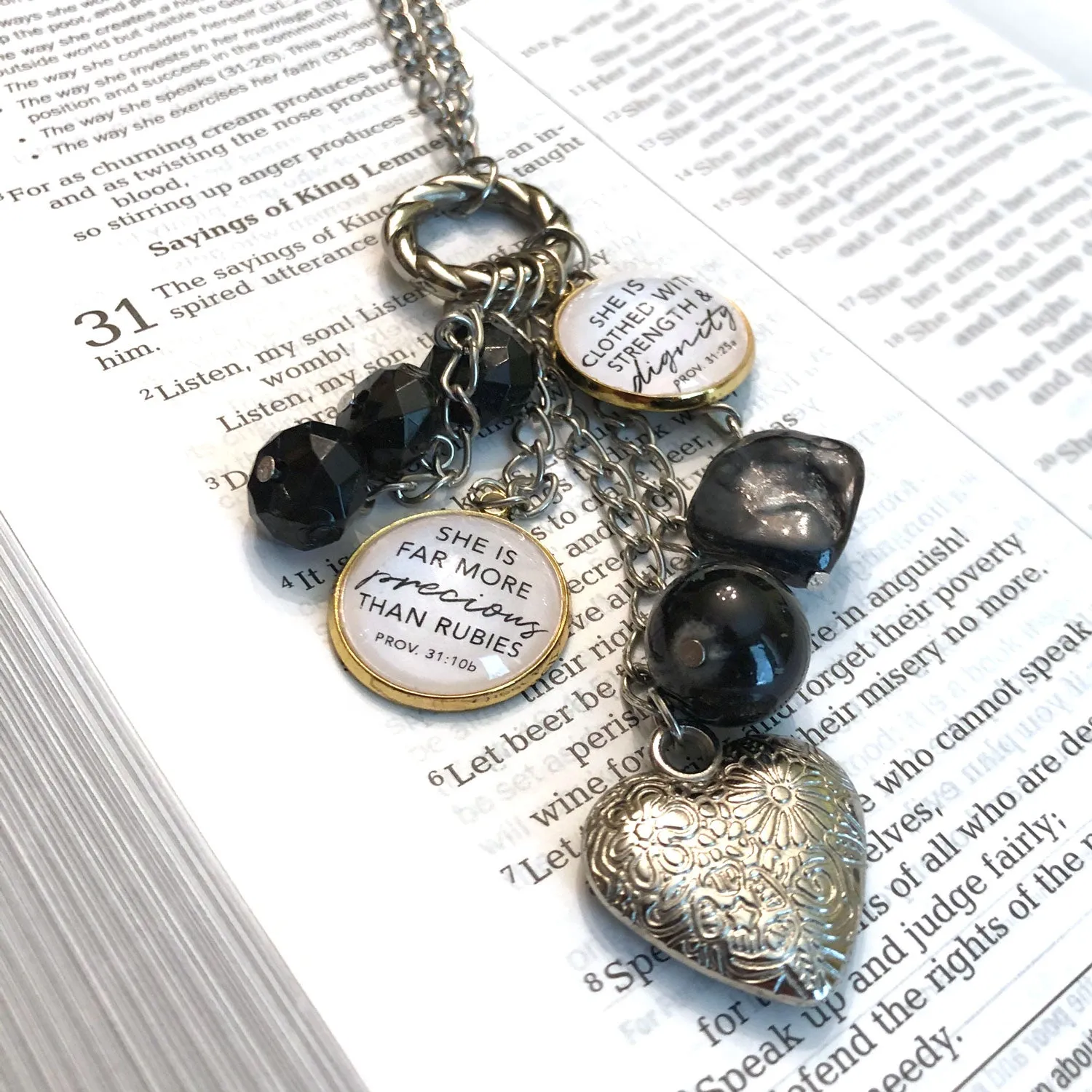 Delight Yourself in the Lord Psalm 37:4 Scripture Charm for Jewelry Making, 20mm, Silver, Gold