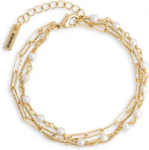 DEMDACO Pearls From Within One Size Fits Most Brass Iron Bracelet