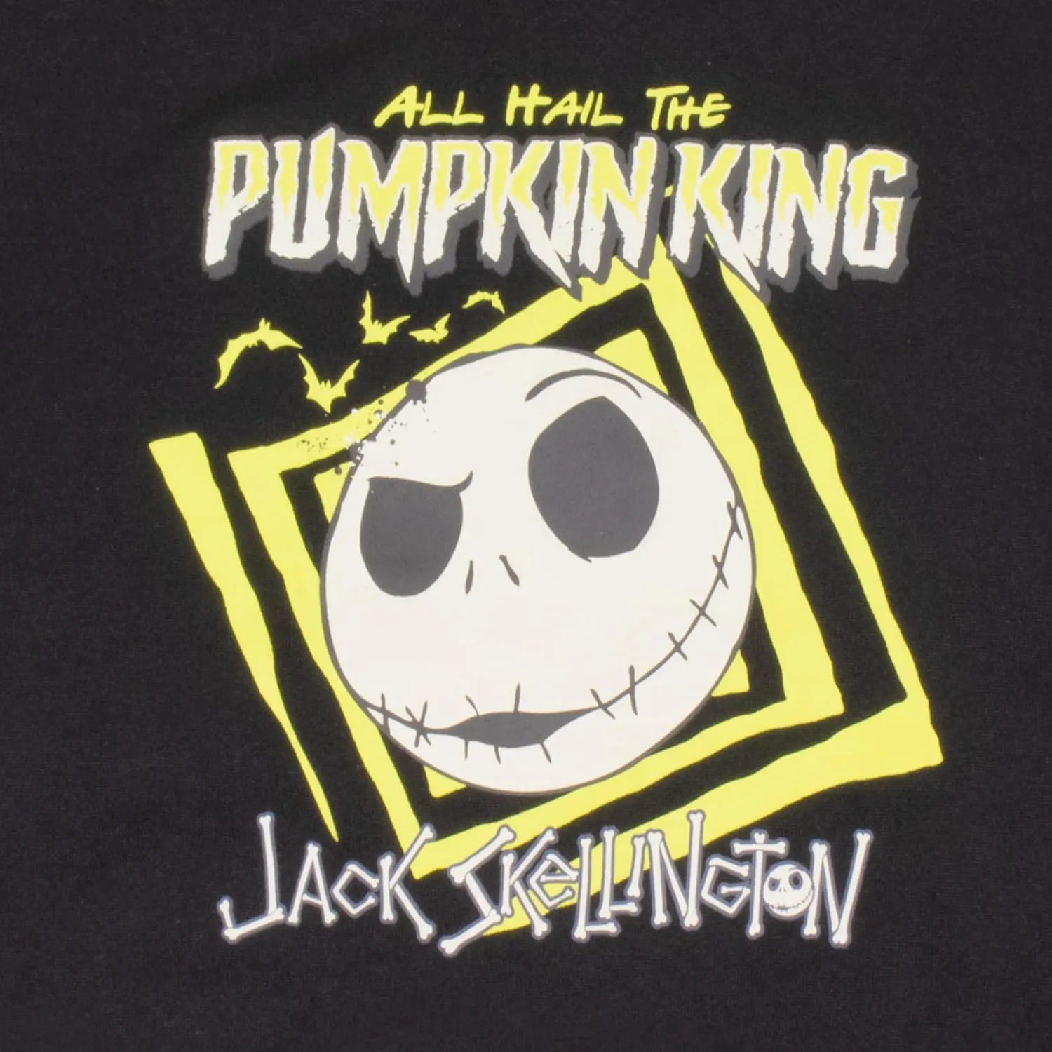 Disney Nightmare Before Christmas Boys Long Sleeve Crewneck Sweatshirt Jack Skellington - PUMPKIN KING Graphic Print Design
