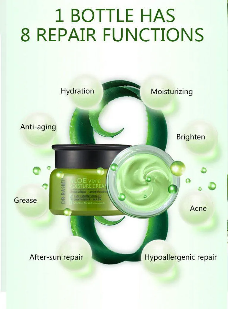 Dr.Rashel 3-In-1 Aloe Vera Moisture Cream Day/Night 50g