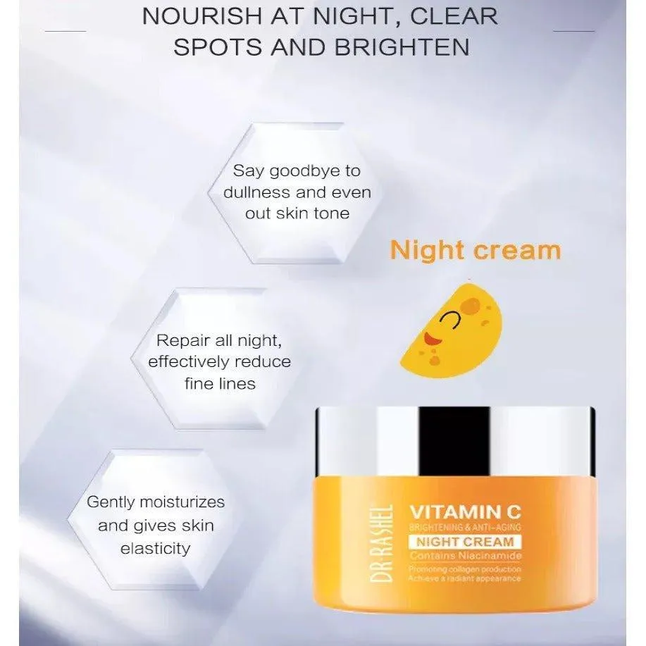 Dr.Rashel Vitamin C Brightening & Anti-Aging Night Cream - 50gm