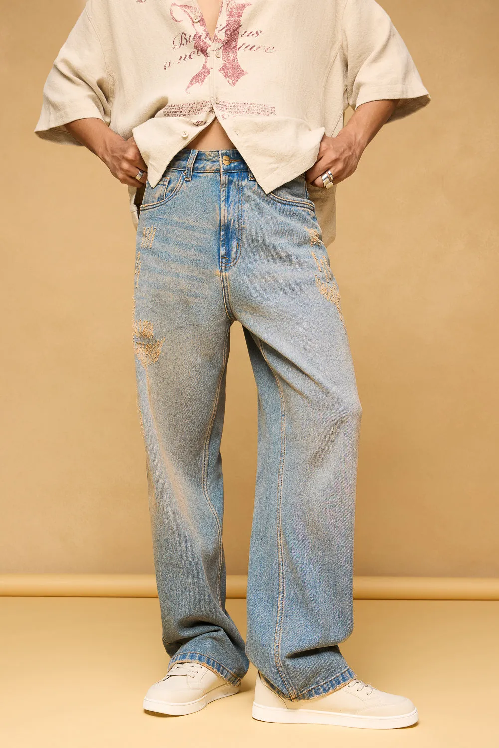 Dust Storm Men's Straight Fit Jeans