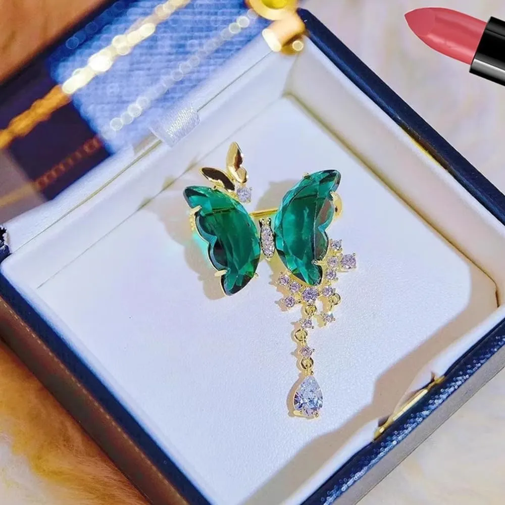 Elegant Floral Brooch Pins for Women - Stylish Personalized Design Rhinestone Lapel Pin Jewelry for Ladies Flower Sweater Scarf Coat Dress Brooches and Pins for Women