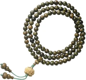Elegant Sandalwood Bracelet Buddhist Prayer Beads Wooden Necklace for Men Women Rosary Bracelet