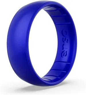 Enso Rings Classic Birthstone Silicone Ring  Unisex Wedding Engagement Band  Comfortable Breathable Band  6.6mm Wide, 1.75mm Thick