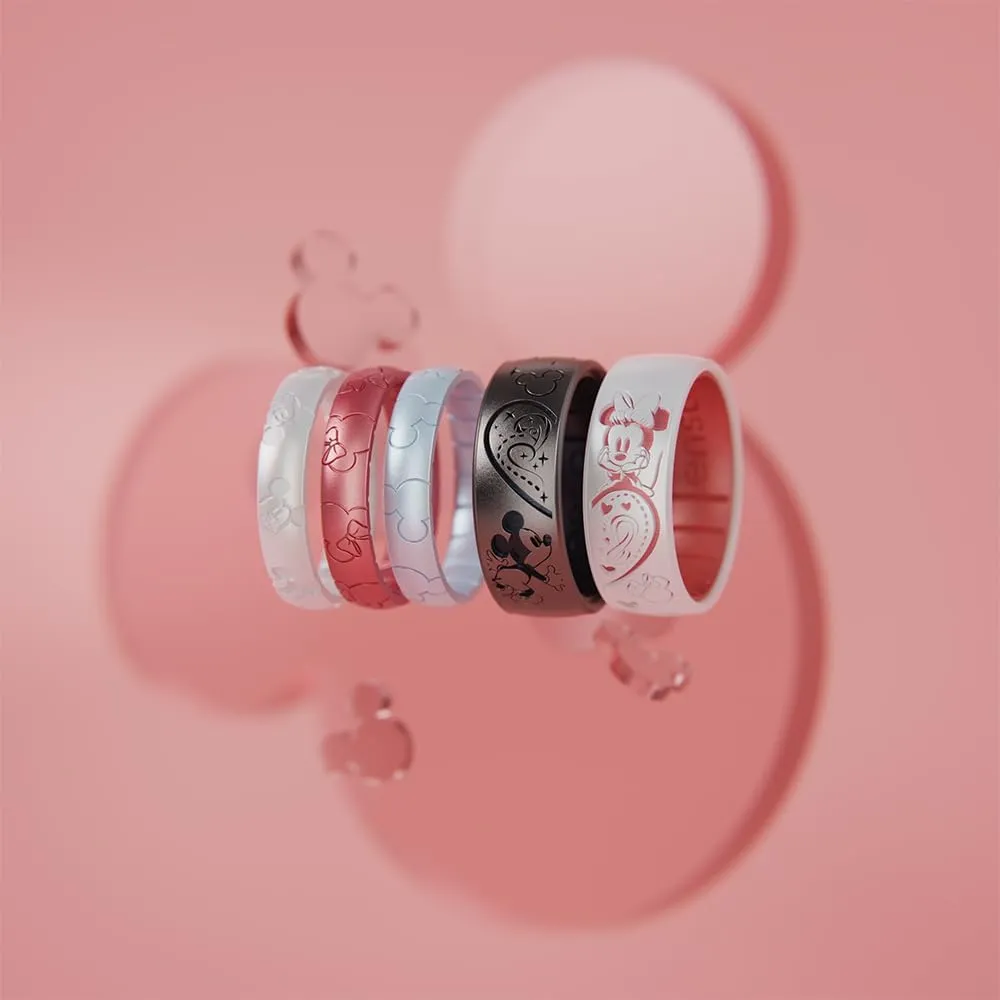 Enso Rings Etched Disney Collection - Classic Dualtone Silicone Ring - Mickey and Minnie