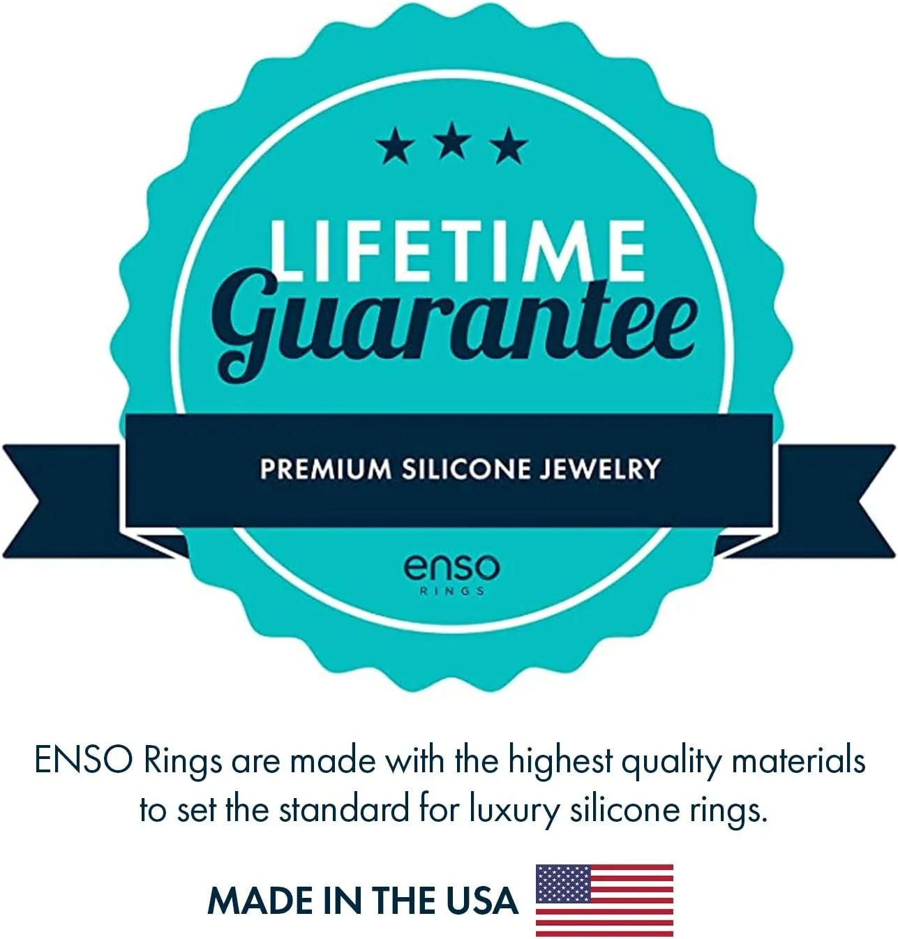 Enso Rings Handcrafted Classic Silicone Ring  Comfortable and Flexible Design  6.6mm Wide, 1.75mm Thick