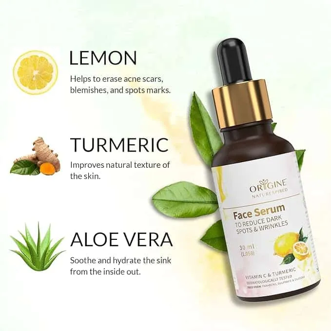 Face Serum to Reduce Dark Spots & Wrinkles | Effective for Skin Brightening & Anti-Aging, 30ml